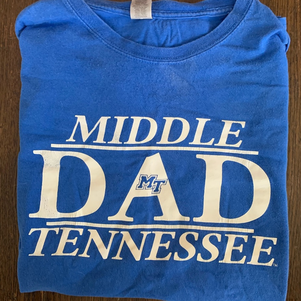 Middle Tennessee State University Dad Blue T-Shirt